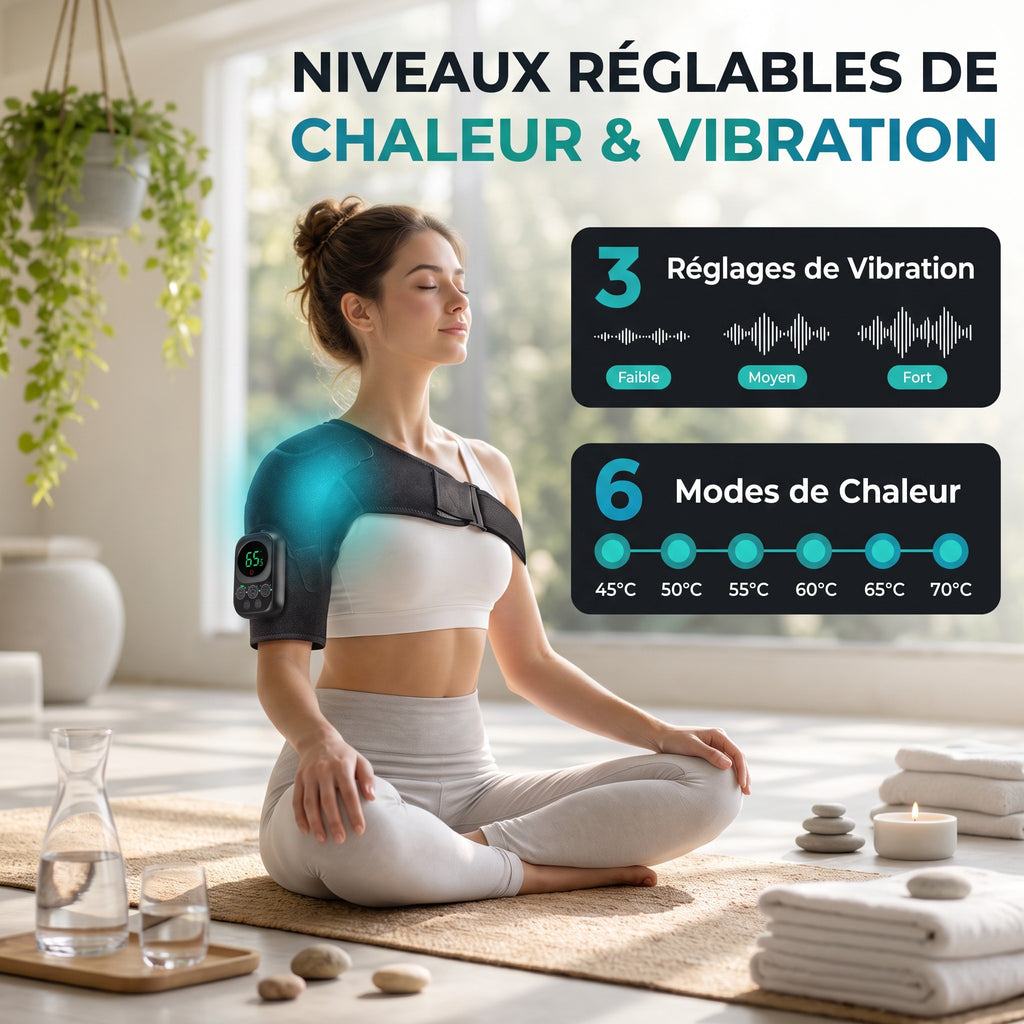 Épaulière Chauffante & Massante Pro