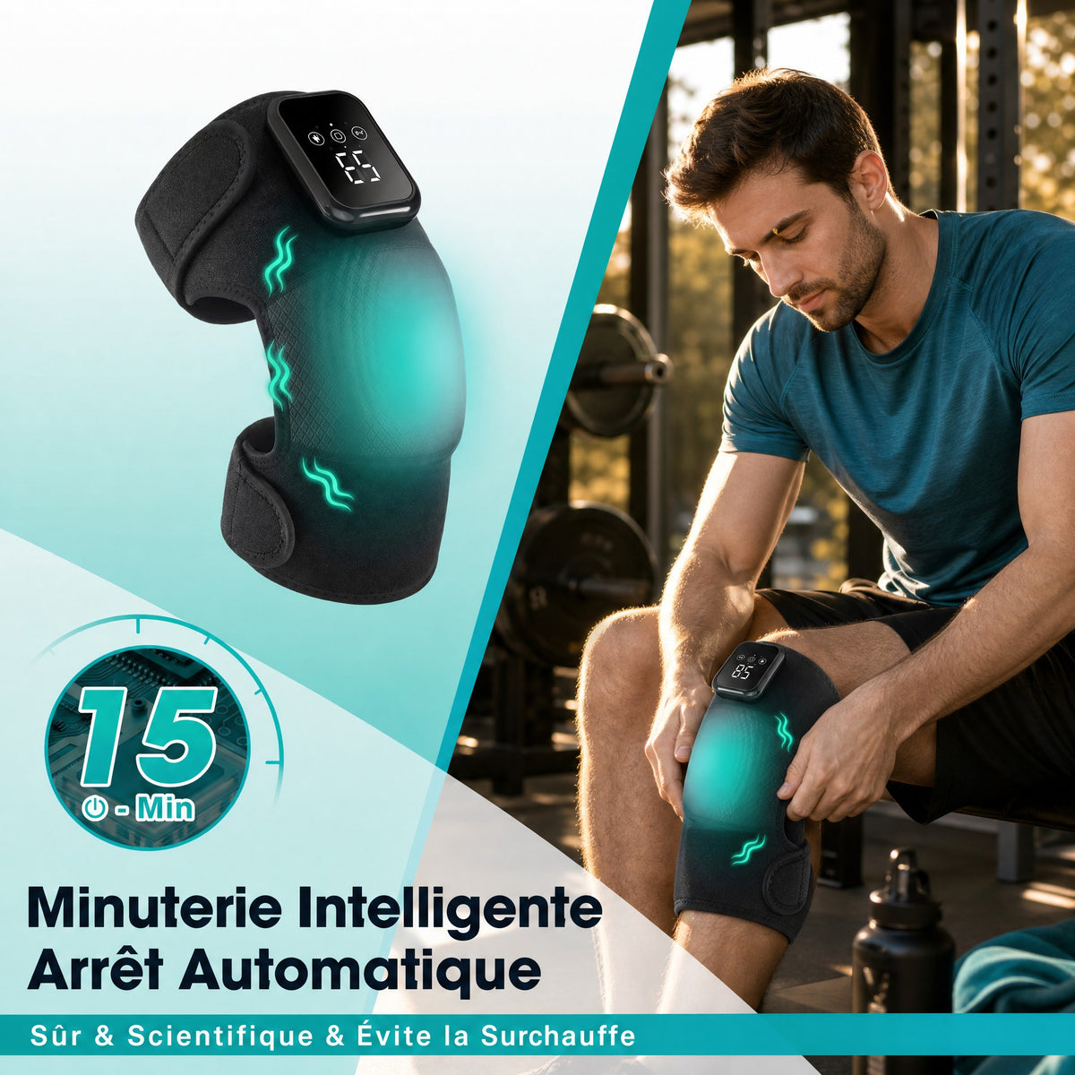 Genouillère Chauffante & Massante Pro